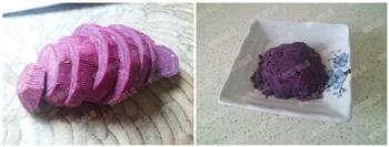 紫薯樱花饼干，有颜更好吃的做法步骤2