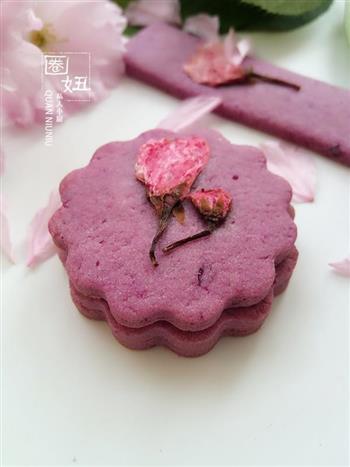 紫薯樱花饼干，有颜更好吃的做法步骤9