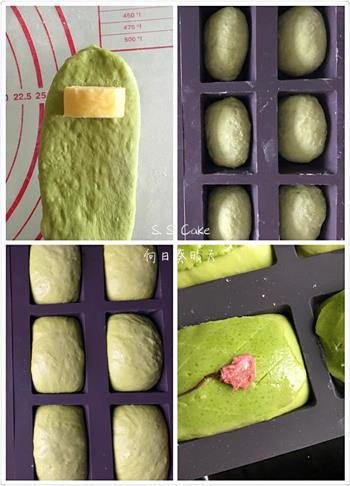 抹茶菠萝面包中种法的做法图解5