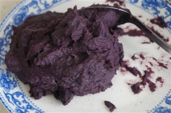 山药紫薯桂花糕的做法步骤2