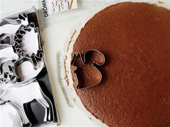动物巧克力夹心蛋糕的做法图解8