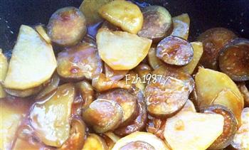 茄子烧土豆-少油版地三鲜的做法步骤5