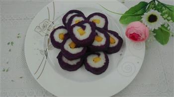 美味山药紫薯糕的做法步骤8