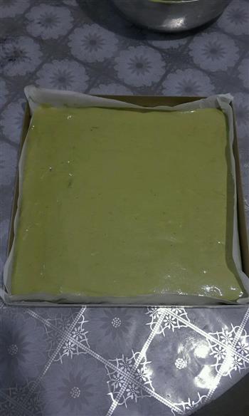 抹茶蜜豆蛋糕卷的做法步骤13