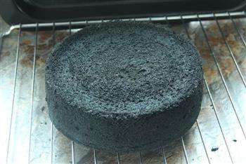黑色简约经典-煤炭蛋糕的做法图解8