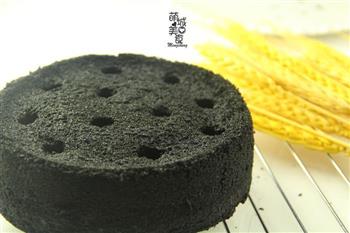 黑色简约经典-煤炭蛋糕的做法图解9