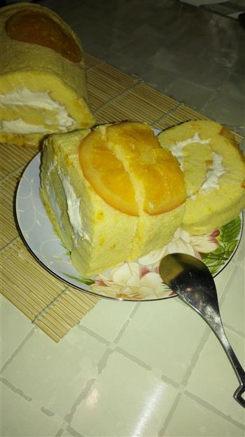 香橙蛋糕卷的做法步骤11