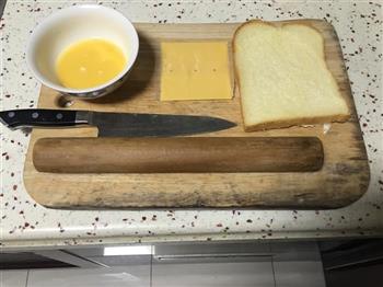 早餐-芝士火腿卷的做法图解1