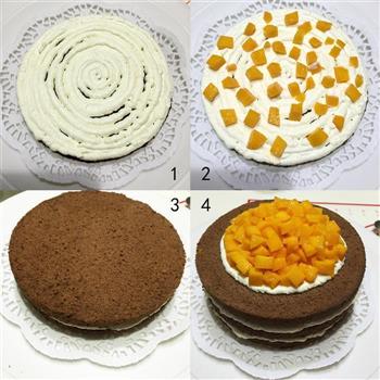 芒果巧克力裸蛋糕的做法步骤9