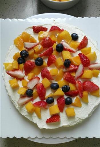 水果奶油裱花蛋糕的做法步骤22