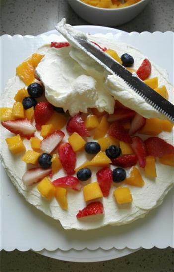 水果奶油裱花蛋糕的做法图解23