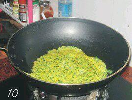 韭菜煎蛋的做法步骤10