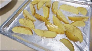 香草薯角黑椒烤翅根-蒜香的做法步骤6