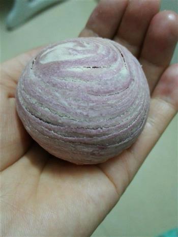 紫薯香芋蛋黄酥的做法图解12