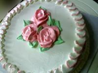 粉红玫瑰裱花蛋糕的做法步骤16