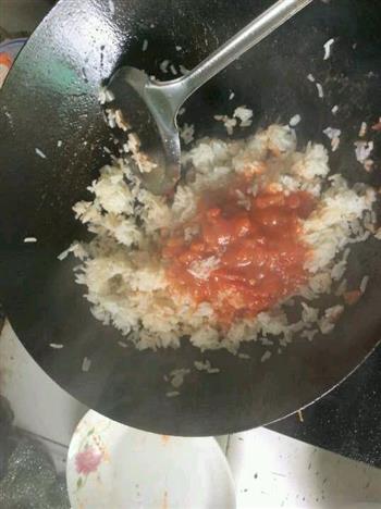 番茄青瓜火腿鸡蛋炒饭的做法图解8