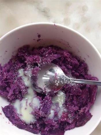 水晶紫薯糕的做法步骤6