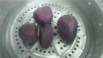 紫薯花样馒头的做法步骤1