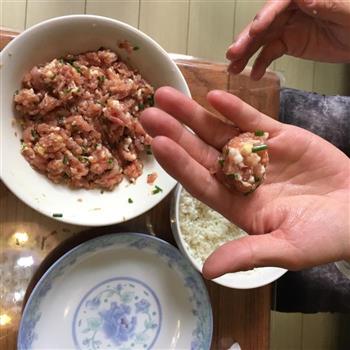 手工糯米肉丸的做法步骤4