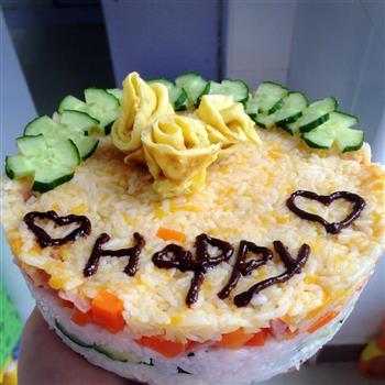 米饭生日蛋糕的做法步骤9
