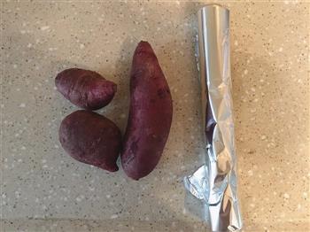 烤紫薯-奶酪紫薯的做法步骤1