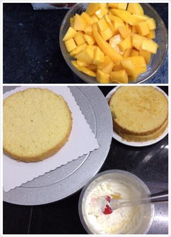芒果奶油蛋糕的做法步骤1