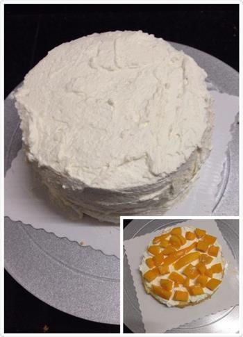 芒果奶油蛋糕的做法图解2