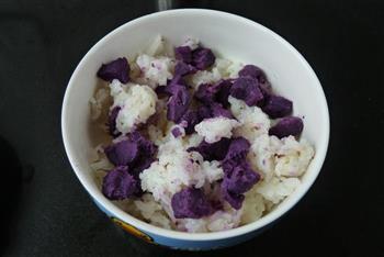 牛奶紫薯饭团的做法图解8
