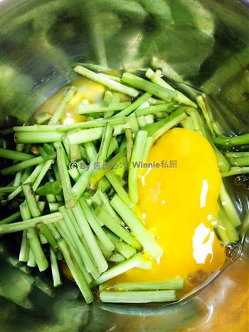 土鸡蛋炒藜蒿南瓜的做法步骤1