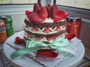 6寸草莓裸蛋糕的做法步骤10