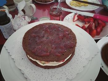 6寸草莓裸蛋糕的做法步骤9