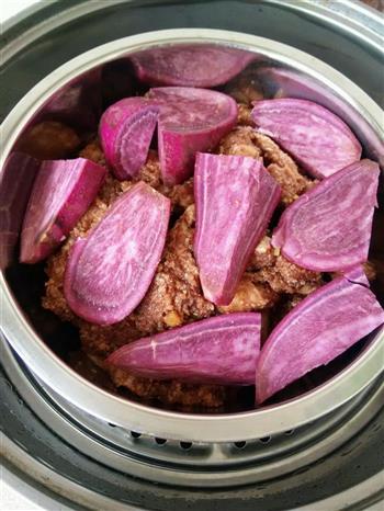 紫薯粉蒸肉的做法图解7