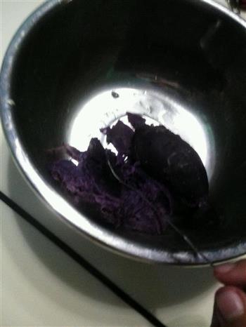 油炸紫薯酸奶的做法步骤2