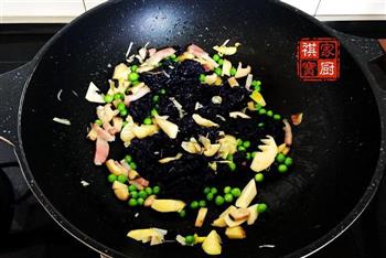 春笋咸肉豌豆乌米饭的做法图解18