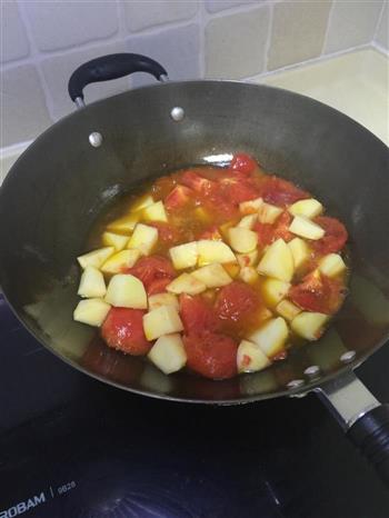 初级西红柿土豆炖牛腩的做法步骤4