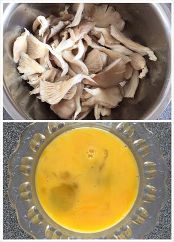 蘑菇炒鸡蛋的做法步骤1