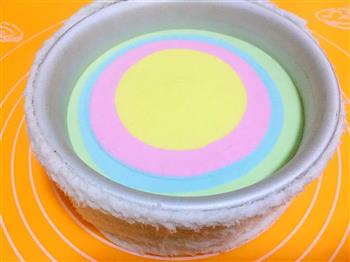 彩虹慕斯蛋糕的做法步骤10