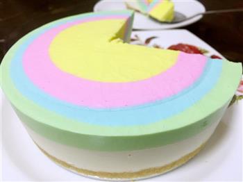 彩虹慕斯蛋糕的做法步骤12