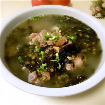 绿豆紫菜排骨汤的做法步骤6