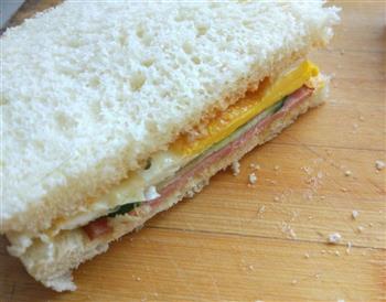 快手早餐三明治的做法图解5