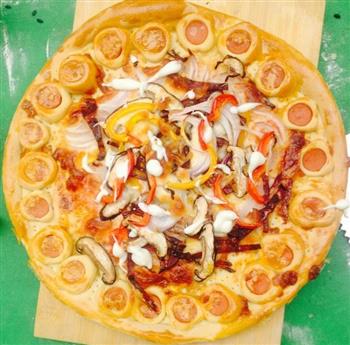 美味田园披萨的做法图解10