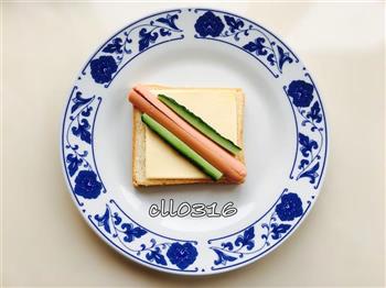芝士火腿三明治的做法步骤2