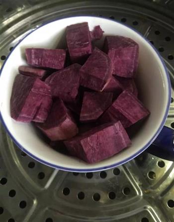 紫薯玫瑰花蛋糕的做法步骤1