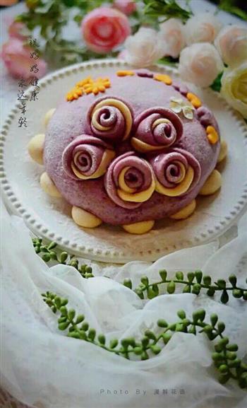 紫薯玫瑰花蛋糕的做法步骤24