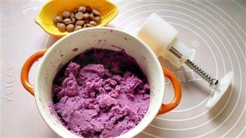 甜心紫薯糕的做法步骤2