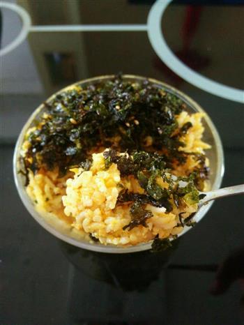 海苔咖喱蛋炒饭的做法步骤4