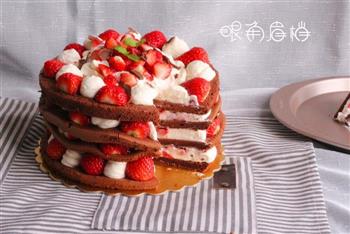 巧克力草莓蛋糕的做法步骤10