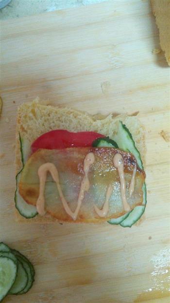 扒蔬菜三明治的做法图解7