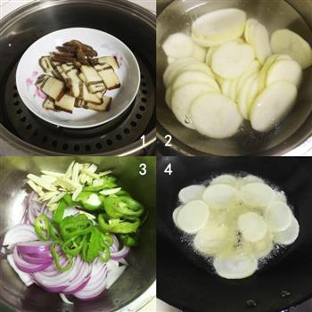 干锅腊肉土豆片的做法图解2