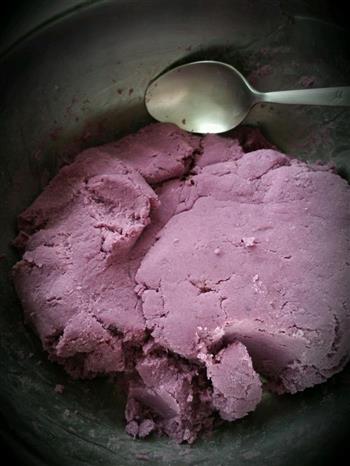 糯滑紫薯糕-裸月饼的做法步骤3